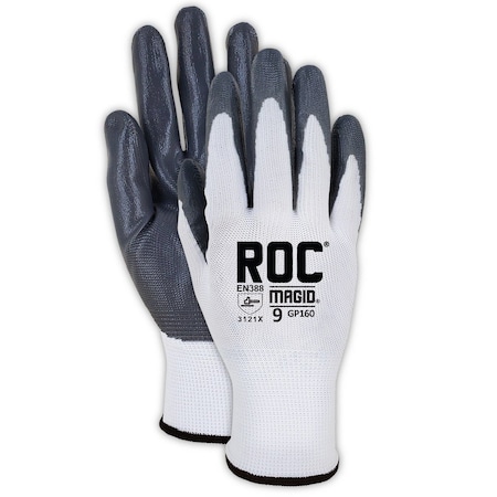 ROC GP160 Nitrile Palm Coated Gloves, 12PK